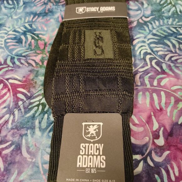 COPY - STACY ADAMS SILKY DRESS SOCKS. FASHION COLORS. - Picture 1 of 2